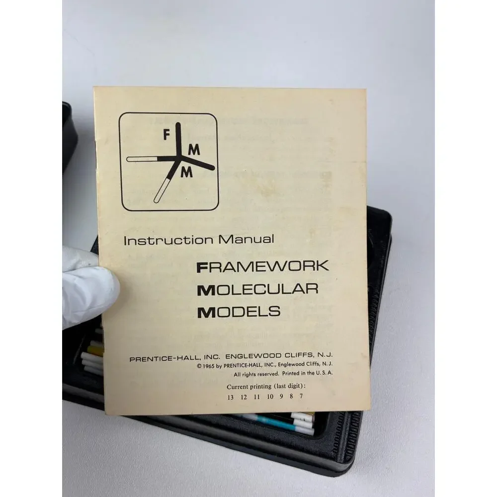 Vintage 1965 Prentice Hall Inc Framework Molecular Model Chemistry Education